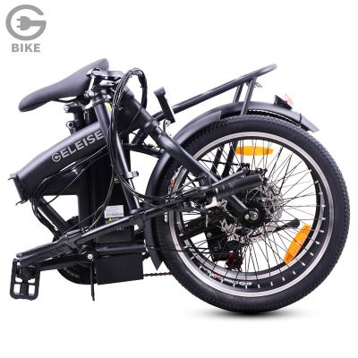 China GELEISEN City Electric Bicycle Factory Customization 20 Inch Folding Electric Bike Wholesale 250W 36V Alloy Aluminum Foldable Ebike For Sale for sale