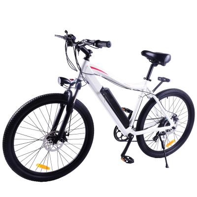 China New Arrival High Performance Electric Mountain Bike 350W 48V Electric Bicycle 26 Inch City Electric Bike White Full Suspension ebike for sale