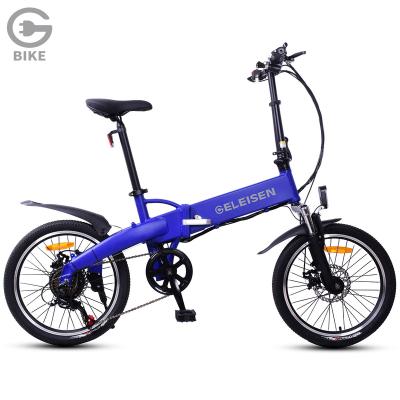 China New Style 350W 36V Battery Electric Aluminum Alloy Electric City Bicycle GELEISEN City Bicycle 20Inch Adult Mountain Bike For Sale for sale