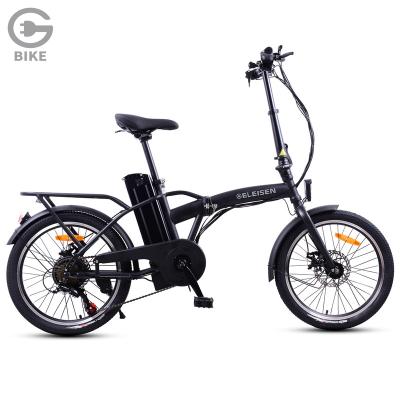 China GELEISEN City Electric Bicycle Customized Design 20 Inch Electric Bicycle Folding Ebike 250W 10Ah Removable Battery Electric Bicycle for sale