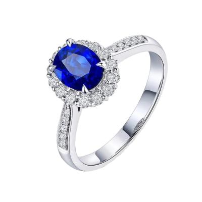 China New Designs High Quality Luxury Custom Wedding Ring Sapphire Rings Jewelry For Women Engagement Ring for sale