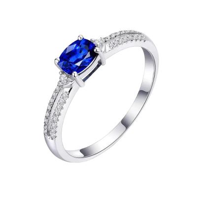 China High Quality Engagement Sapphire Ring For Women High Quality Jewelry Sapphire Ring for sale