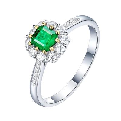 China High Quality Market Price Emeralds International Elegant Engagement Ring For Women Wedding for sale