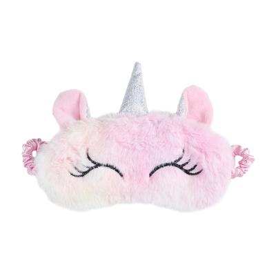 China 2021 Anti-wrinkle Embroidery Sleep Blinder 3D Plush Child Eye Mask For Sleeping for sale