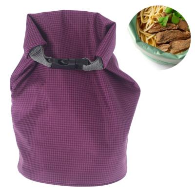 China 2021 New Design Food No Carry Noodle Bag Reusable Takeaway Plastic Travel Waterproof Food Bag For Outdoor for sale