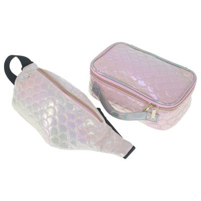 China Fashion Luxury Professional Mermaid PU Cosmetic Box, Modern Zipper Cosmetic Bag for sale