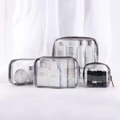 China Custom Made Waterproof Clear PVC Zipper Makeup Bag Toiletry Bag Fashion Travel Cosmetic Bag for sale