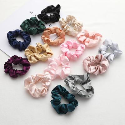 China High Tenacity Satin Hair Accessories Scrunchies Hair Bands 2021 For Women Kids for sale