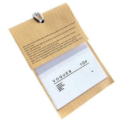 China Custom High Quality Eco-Friendly Recyled Label Supplier Custom Printing Logo Gift Tag With Factory Price for sale