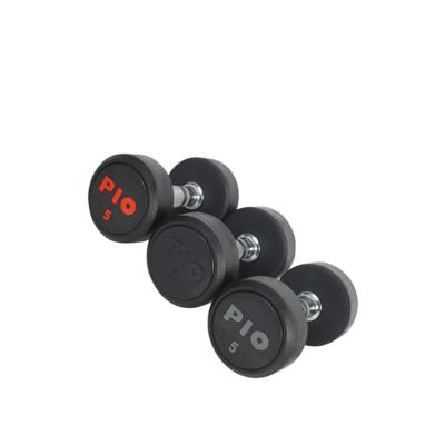 China Stable and Clean Surface Super Quality Rubber Coated PIO Dumbbell Plus Bearing Exercise Using for sale