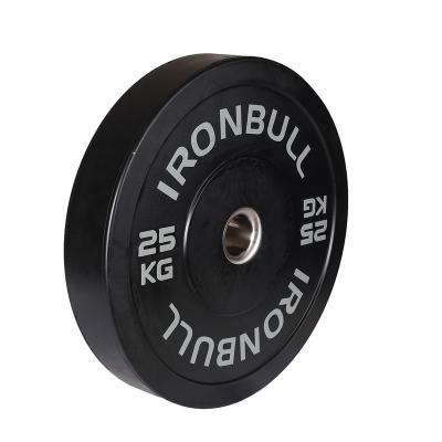 China Gym Exercise Training Weightlifting Customer Logo Rubber Bumper Weight Plate Fitness Equipment Weight Plate for sale