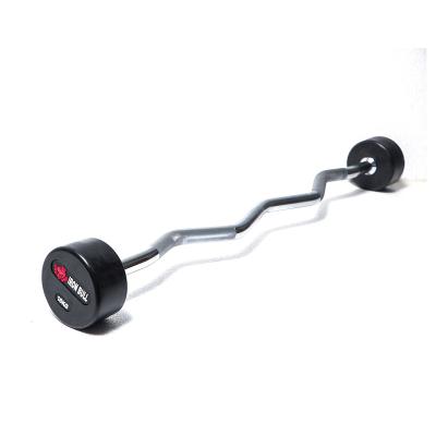 China Durable Hot Selling Straight Loop Rubber Barbell for sale