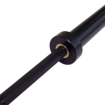 China New Design Universal Black 15kg High Alloy Steel Weightlifting Barbell Bar for sale