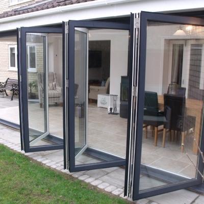 China AS2047 Standard Australian Style Heat Insulation Aluminum Sliding Folding Door for sale