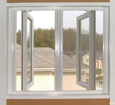 China Folding Screen Bay Windows For Sale French Casement UPVC Window, Double Glazed Upvc Window for sale