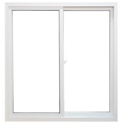 China Screen factory supply hot sale durable white color upvc single folding glass residential sliding window for sale