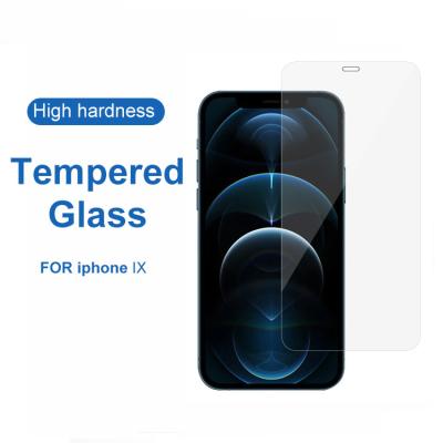 China Factory direct sale Anti-fingerprint HD tempered glass film explosion-proof screen protector 2.5D 9h 0.3mm for Iphone X for sale