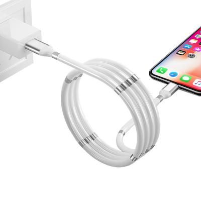 China Mobile Phone Magnetic Absorption Micro USB Cables 2.4A USB Fast Charging Data Cable For Android Charging Cable for sale