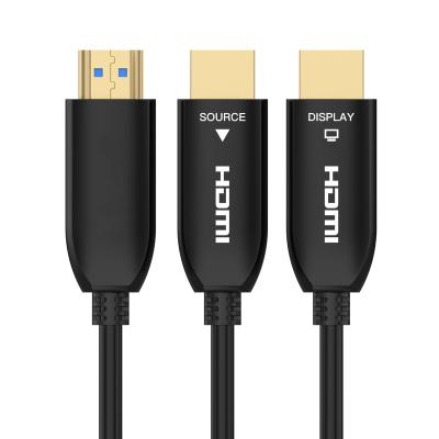 China COMPUTER 4K AOC 2.0v 3D 18Gbps gold plated fiber optic hdmi cable 4k60Hz 10m 15m 20m for sale