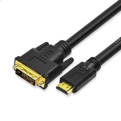 China NYH Compatible OEM/ODM HDMI to DVI 1080P 3D Laptop Projector Extension Cable Gold Plated Male to Male for sale