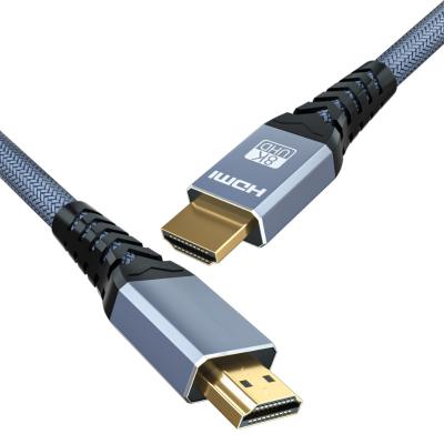 China 8K Data Transmission Nylon 8K HDMI2.1 Gold Plated 4K/120Hz Braided Cable 48Gbps 8K/60Hz For PS5 1M 1.8M 3M 5M HDMI 2.1 Cable for sale