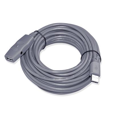 China Active USB2.0 COMPUTER Repeater Extension Cable Amplifier Male To Female 5m10M 15M 30M USB 2.0v Cable For Computer for sale