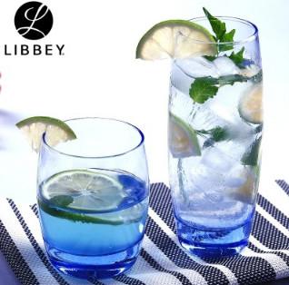 China Libbey F2342 Andy's glass of heat-resistant clear blue drink Drinking glasses juice glass water glass for sale