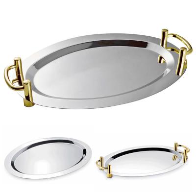 China High quality stainless steel Cake tray/display plate tray/Buffet salad plate/Cold dish for sale