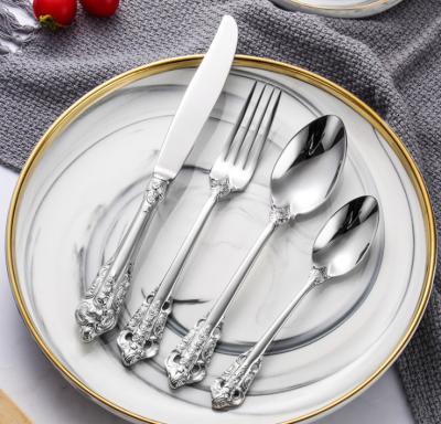 China China NEWTO NC888 Luxury Royal Stainless Steel Cutlery Set Flatware Set whole series for Wedding Banquet for sale