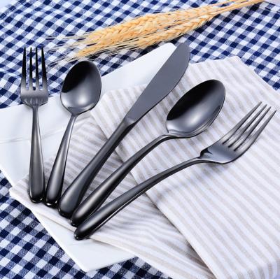 China China NEWTO NC099 Stainless Steel Black Flatware /Cutlery Set Whole Series for sale