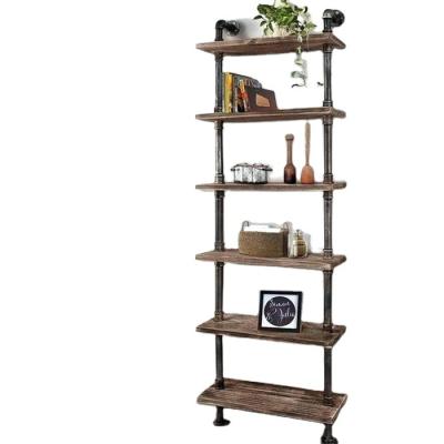 China Antique Cast Iron 3/4inch Design Malleable Plumbing Pipe Rustic Industrial Pipe Shelf for sale