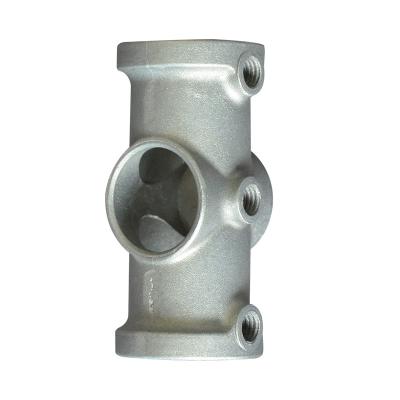 China Safety railings; line-by-line scrolling; 3/4 1 Inch OEM Fencing Customized Aluminum Head Clamp Scaffold Wrench Clamps Pipe Fittings Long Tee for sale