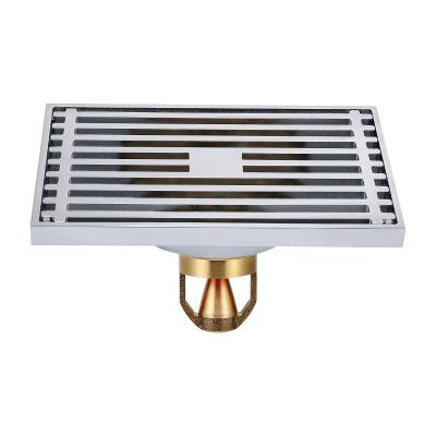 China Chinese All-brass thickened floor drain a variety of floor drain cores, odor-proof and insect repellent floor bathroom drain for sale