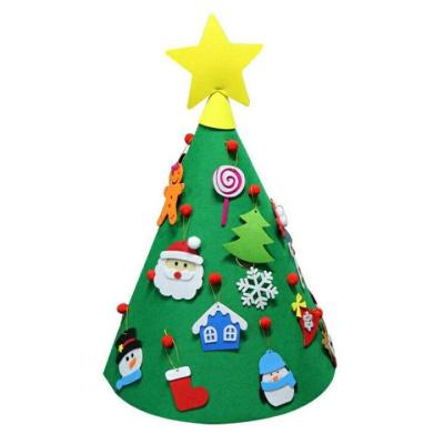 China Cartoon Toy Children DIY Christmas Tree Handmade Felt Kindergarten Felt Decoration Toys Can Be Customized for sale