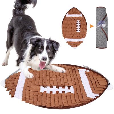 China Viable Foldable Oliviform Dog Sniff Sniff Pet Blanket Exercising Sniff Mat Decompression Slow Food Educational Toy for sale