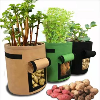 China Wholesale Single Reusable Custom Felt Felt Grow Bag From China Factory Felt Grow Bag Felt Potato Grow Bag for sale