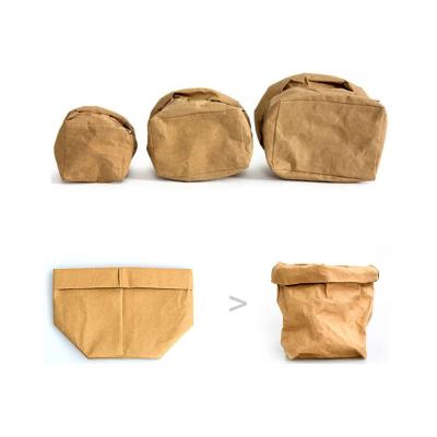 China Eco - Friendly Reusable Paper Bag Storage Bags And Flower Pots With Kraft Paper Flower Pots For Indoor Plants for sale