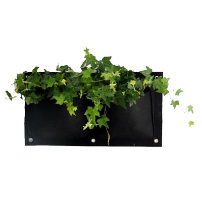 China Morden Fabric Wall Hanging Planter Grow Bags Held Pocket Vertical Hanging Bag Planting Pocket Outdoor Round Grow Potted Plant Growth for sale