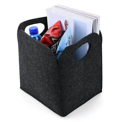 China Sustainable Large Volume Felt Storage Box Sundries Match Folding Storage Box Multifunctional Storage Box for sale