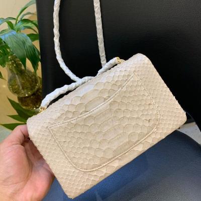 China Genuine leather shoulder bag real python handbags ladies messenger bagfor lady skin luxury bags for sale