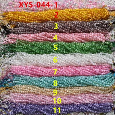 China Jewelry Making 8mm Colorful Crunch Crystal Glass Round Beads for sale