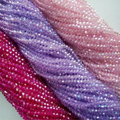 China Jewelry Making 6mm Bicone Crystal Glass Loose Beads for sale