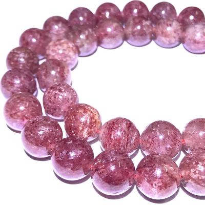 China Jewerly Strawberry Brazilian Lepidocrocite Smooth Round Beads for sale