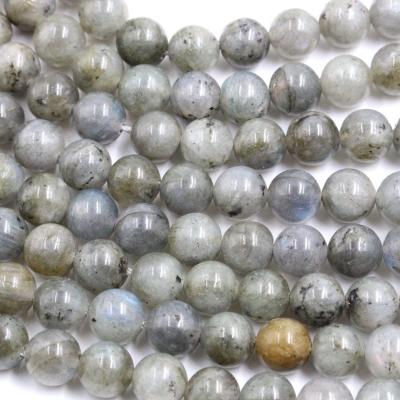 China Natural Decoration Labradorite Round Gemstone Beads For DIY Jewelry Making for sale