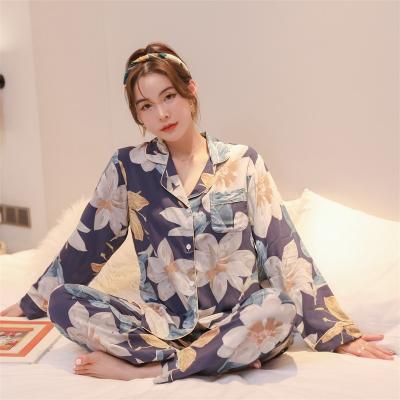 China New Breathable Fancy Ladies Sleepwear Western Pajamas For Women for sale