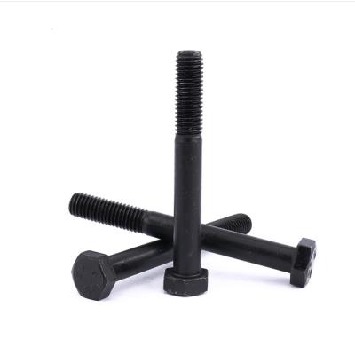 China Customized Steel High Strength All Bolts Hexagon Bolt Din931 M6 M8 M10 M12 M14 M16 M20 Black HEX BOLT for sale