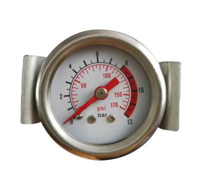 China Hot sales stainless steel case glycerin or silicone oil filled pressure gauge for hospital for sale