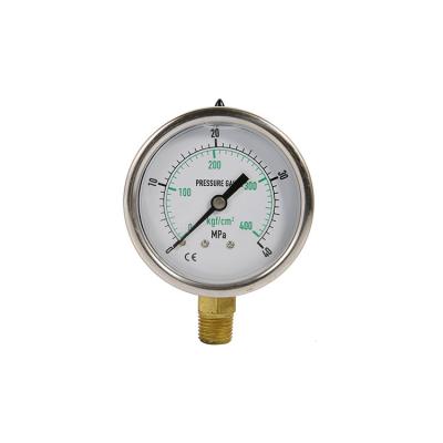 China Factory direct sales stable produce glycerin oil filled pressure gauge for sale