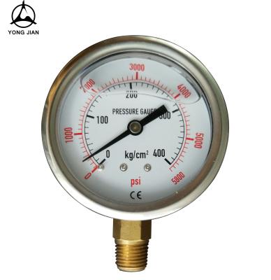 China Guaranteed stainless steel quality low price glycerin pressure gauge for sale