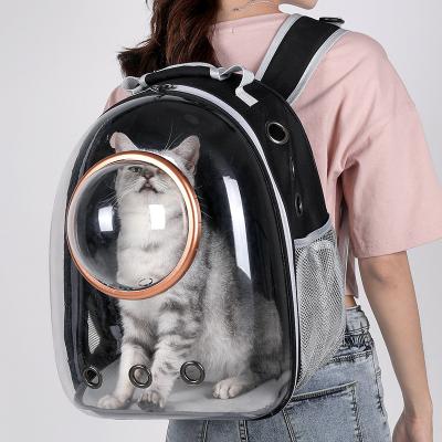 China Wholesale Viable Plastic Bubble Space Backpack Transparent Pet Bag Carriers For Cats Puppies Pet Travel Supplies Pet Backpack for sale